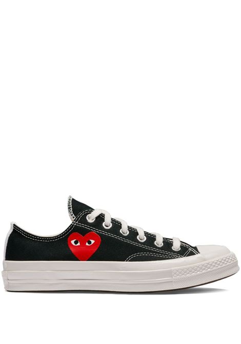 chuck 70 single heart low sneakers black COMME DES GARÇONS PLAY X CONVERSE | AZ-K128-0011